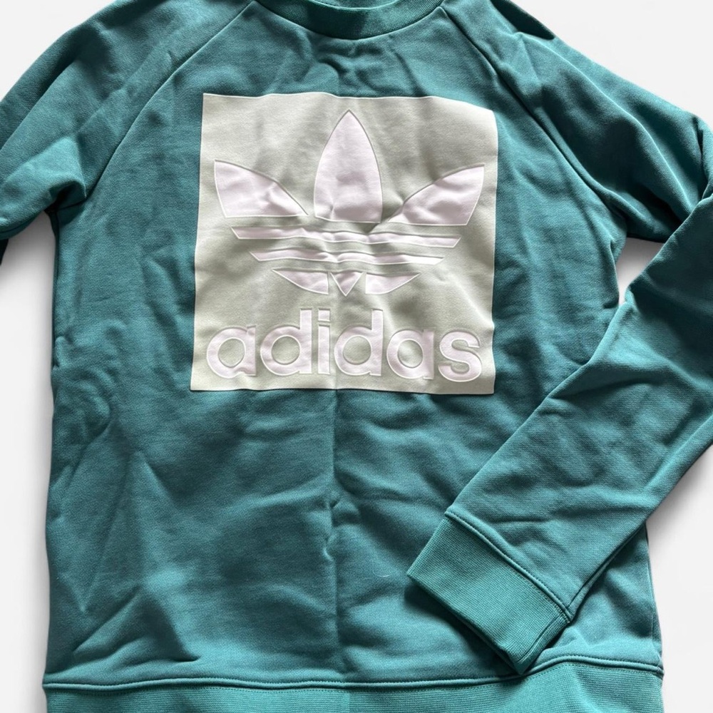 Adidas Green Sweatshirt with Logo